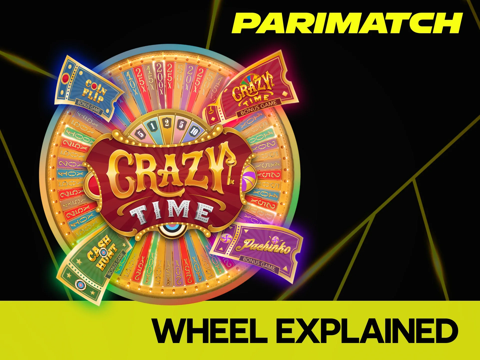 Learn more about Crazy Time game rules at Parimatch.
