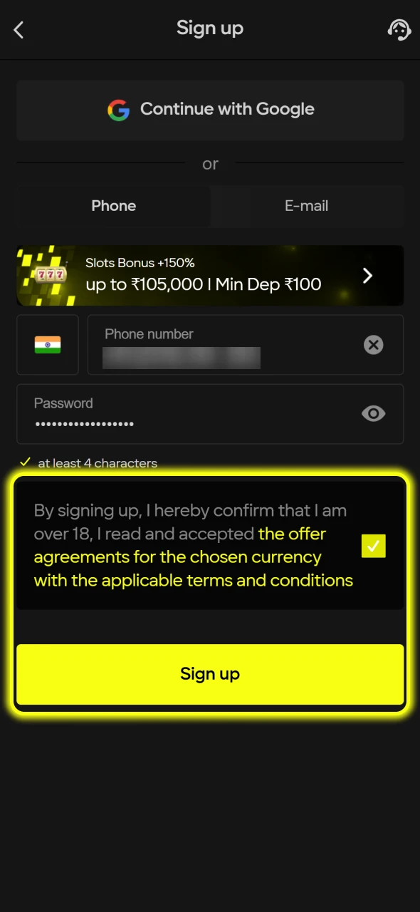 Complete Parimatch registration and enjoy betting.