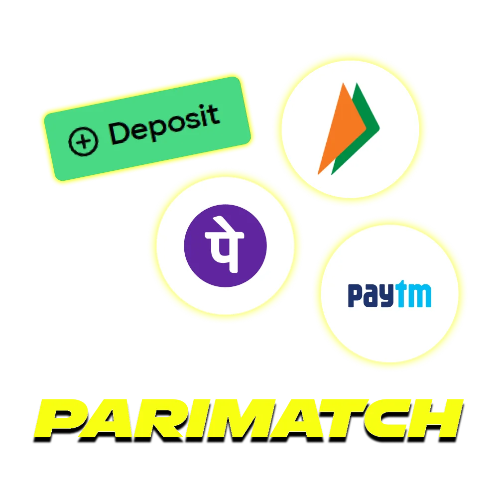 Parimatch platform offers you multiple payment methods.