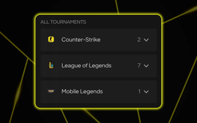 You can place bets on popular eSports titles at Parimatch.