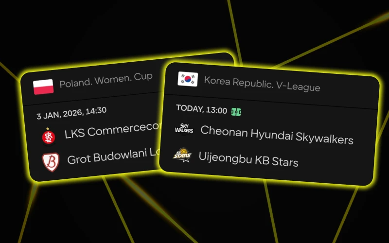 You can find international and regional volleyball events at Parimatch.