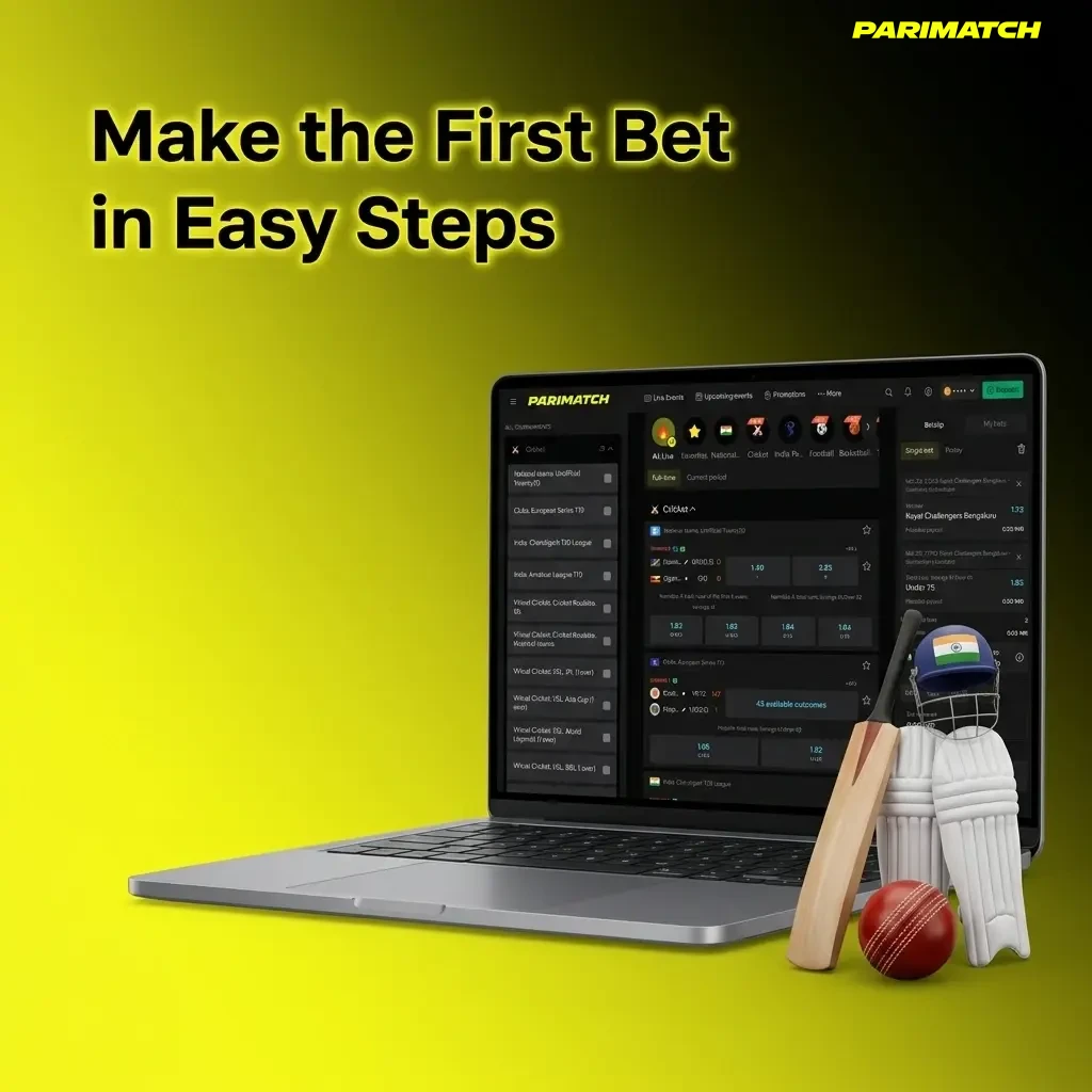 Step-by-step guide to placing your first bet on Parimatch using UPI, PhonePe or Paytm in India.